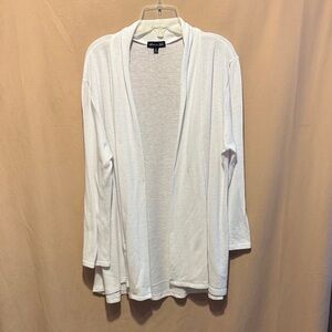 Olivia blu White Open Front Cardigan